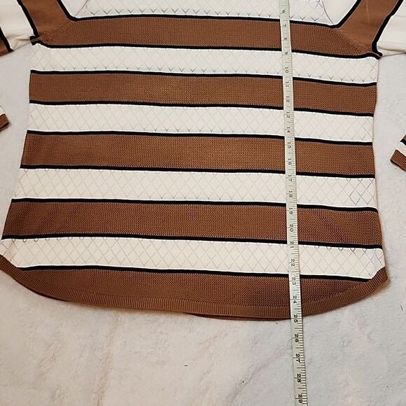 NWT LETY & ME Giada Pointelle Detail Sweater Size Large - Picture 5 of 6